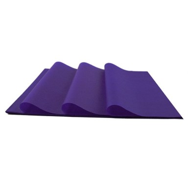 Violett Seidenpapier, Qualität MG 17 Gramm Farbe-Fast.
 